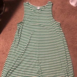 Green Striped Dress